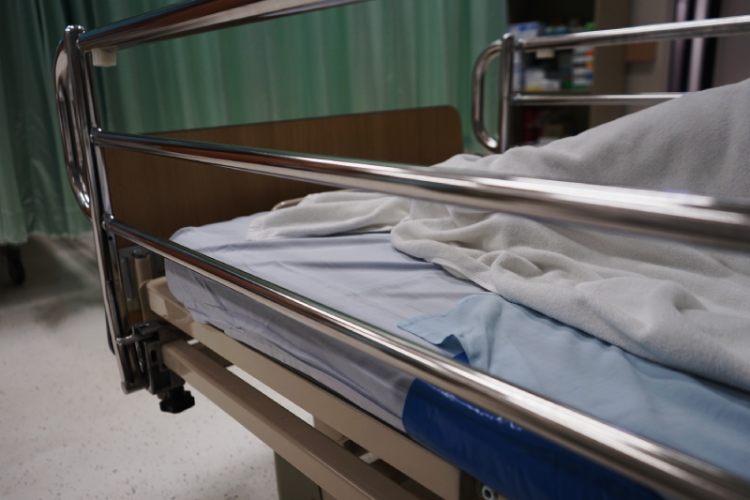 Rails on the hospital bed